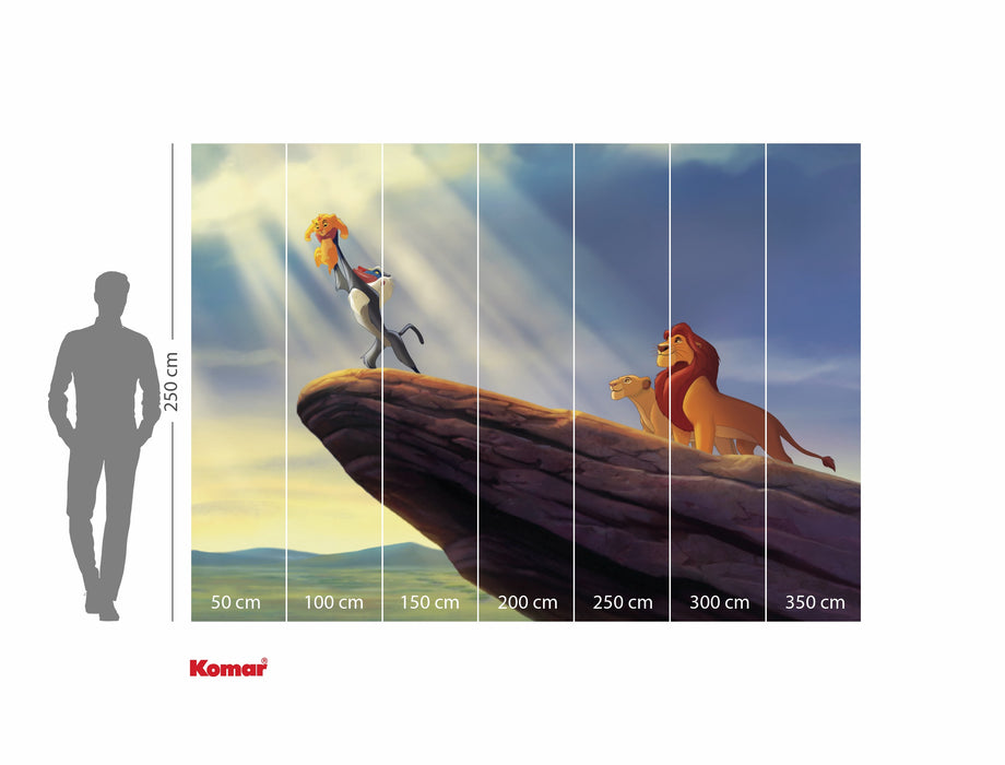 Komar NEU | Komar Vlies Fototapete - Disney The Lion King The New King - Größe 350 x 250 cm