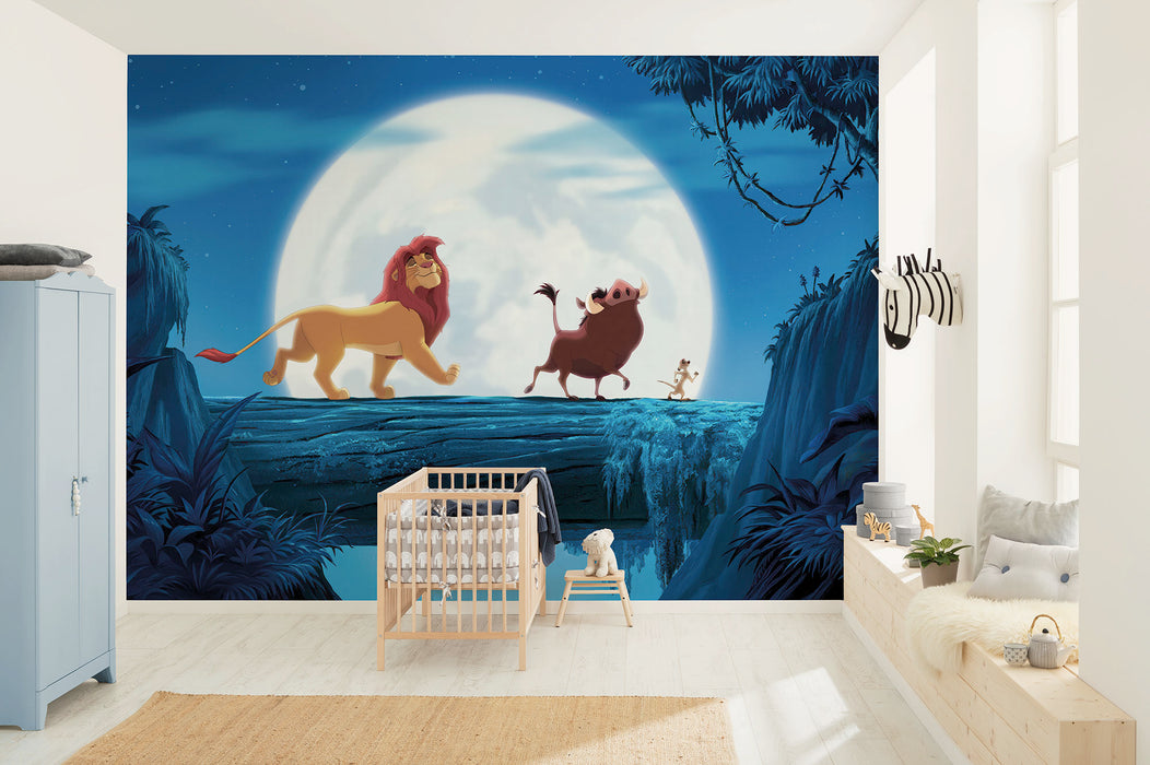 Komar NEU | Komar Vlies Fototapete - Disney The Lion King Full Moon Walk - Größe 350 x 250 cm