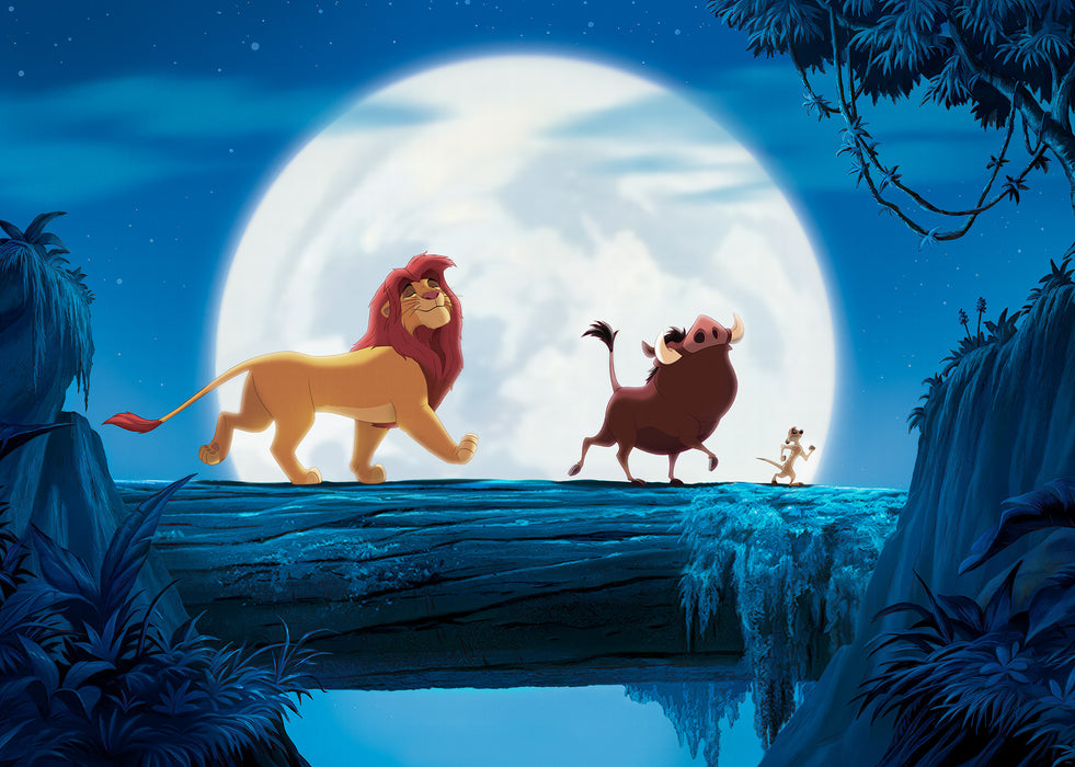 Komar NEU | Komar Vlies Fototapete - Disney The Lion King Full Moon Walk - Größe 350 x 250 cm