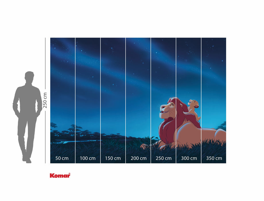 Komar NEU | Komar Vlies Fototapete - Disney The Lion King Stargazing - Größe 350 x 250 cm