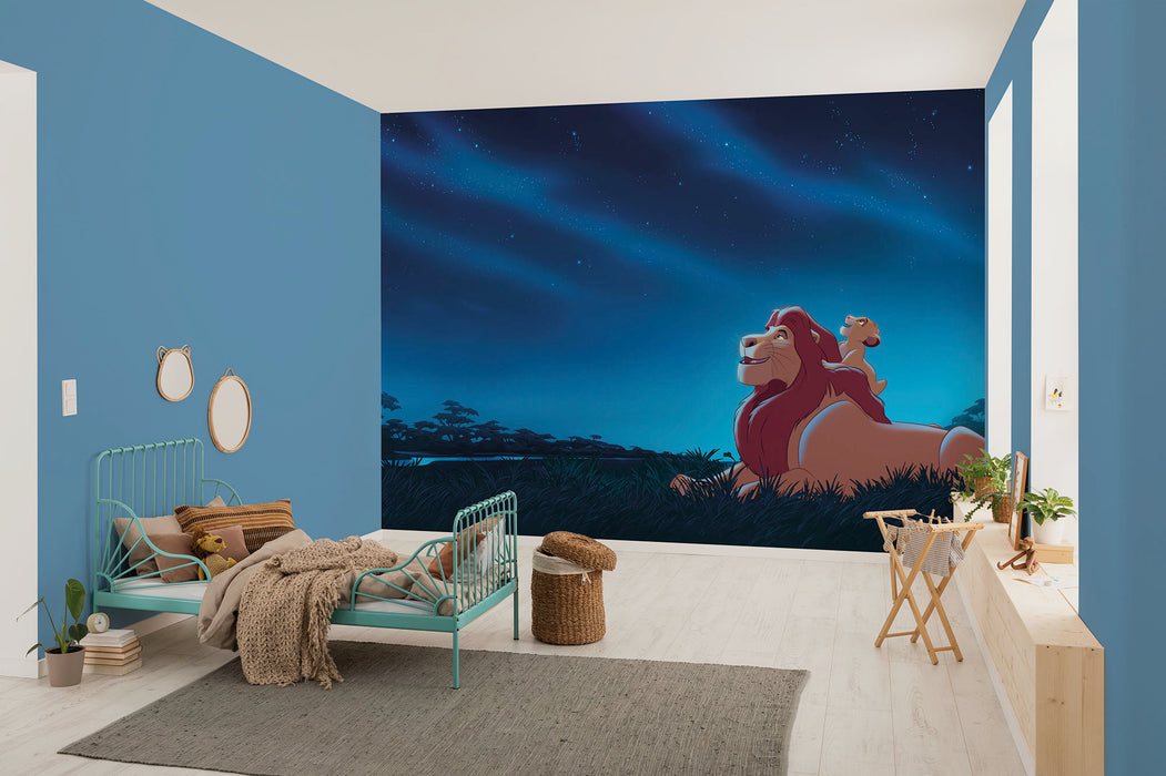 Komar NEU | Komar Vlies Fototapete - Disney The Lion King Stargazing - Größe 350 x 250 cm