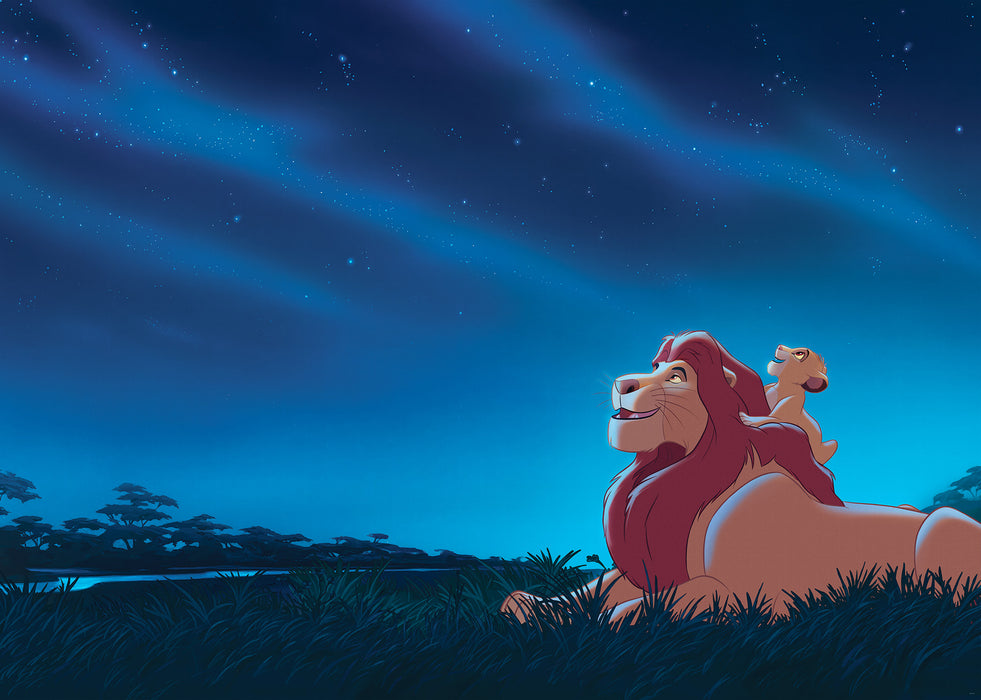 Komar NEU | Komar Vlies Fototapete - Disney The Lion King Stargazing - Größe 350 x 250 cm