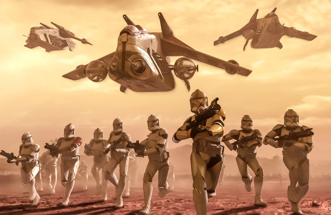 Digitaldruck Vlies Fototapete | Star Wars Classic Clone Trooper | 400 x 260 cm