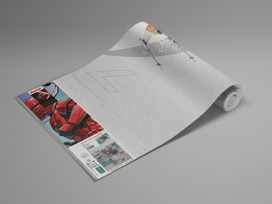 Digitaldruck Vlies Fototapete | Star Wars Cartoon Collage Wide | 400 x 280 cm