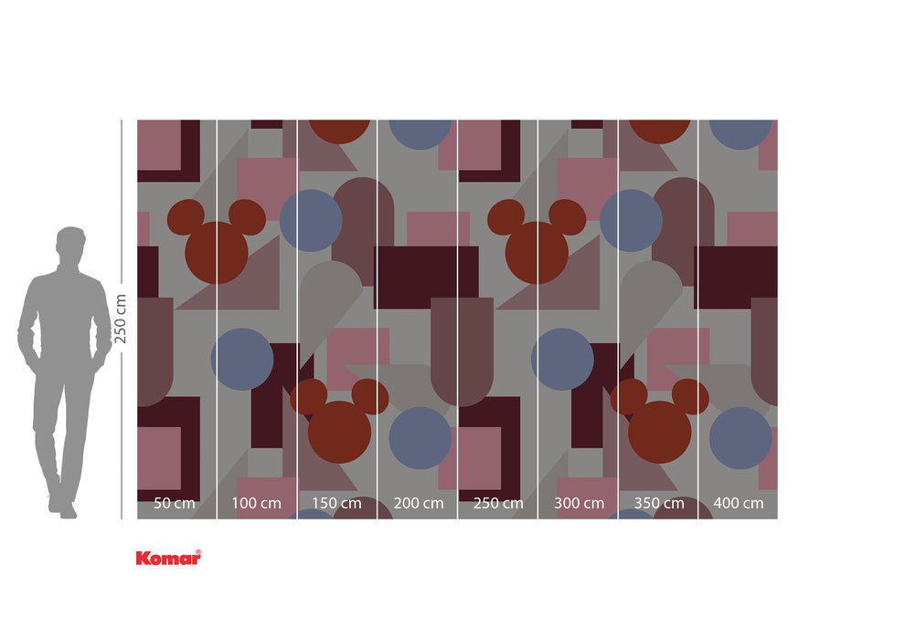 Digitaldruck Vlies Fototapete | Colourful Mickey | 400 x 250 cm