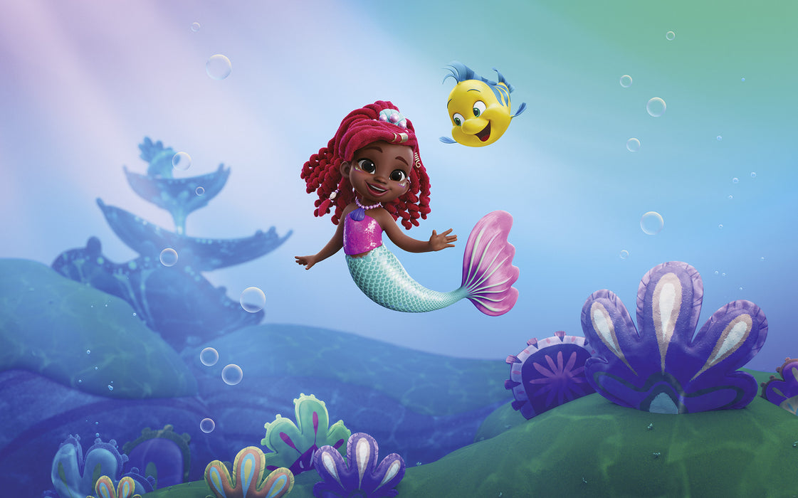 Vlies Fototapete | Disney Ariel Junior Friends | 400 x 250 cm