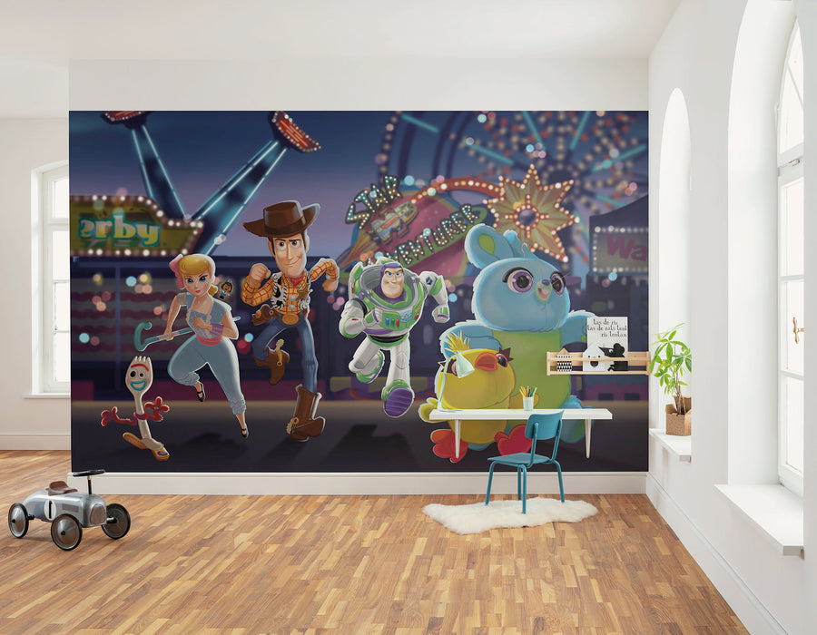 Komar NEU | Komar Vlies Fototapete - Disney and Pixar Toy Story Team - Größe 400 x 250 cm