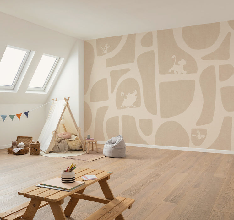 Komar NEU | Komar Vlies Fototapete - Disney The Lion King Animals and Shapes - Größe 400 x 250 cm