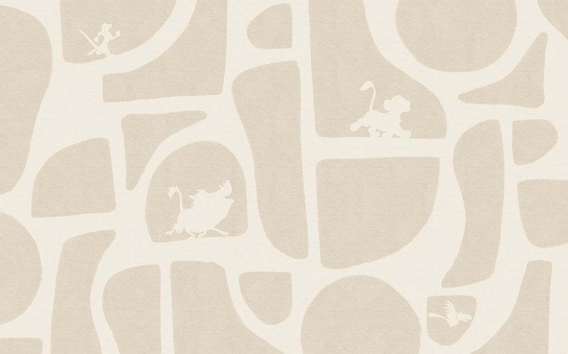 Komar NEU | Komar Vlies Fototapete - Disney The Lion King Animals and Shapes - Größe 400 x 250 cm