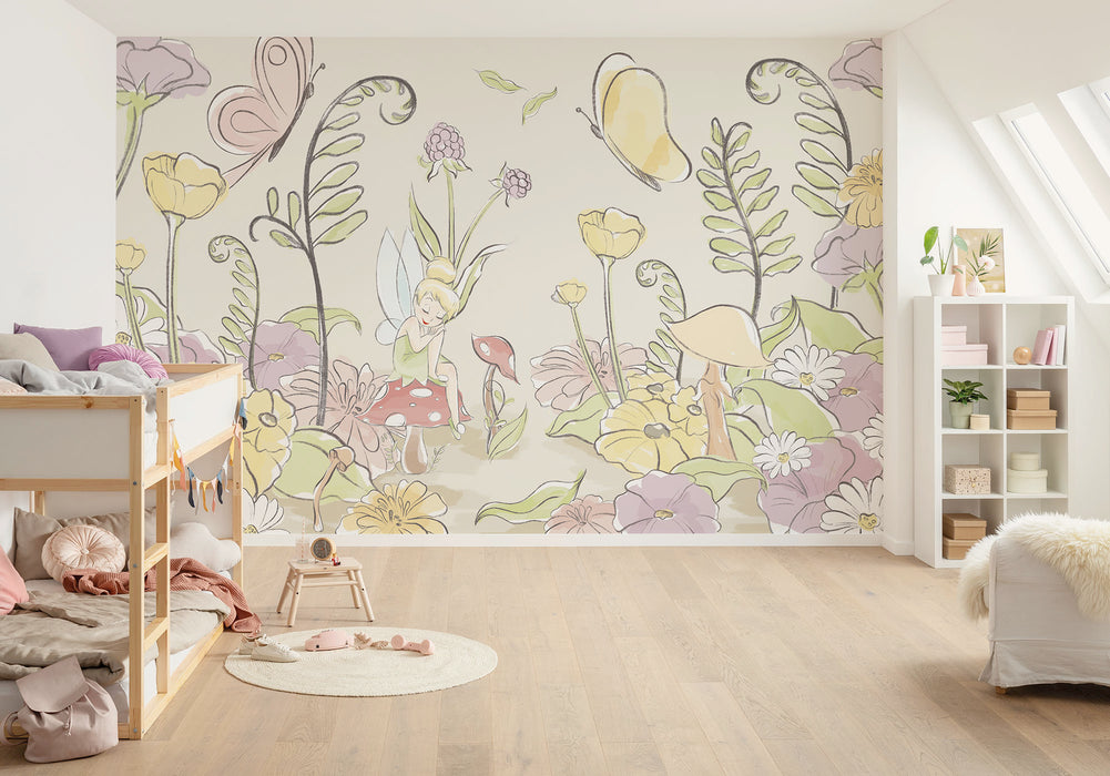 Komar NEU | Komar Vlies Fototapete - Disney Tinker Bell Infant - Größe 400 x 250 cm