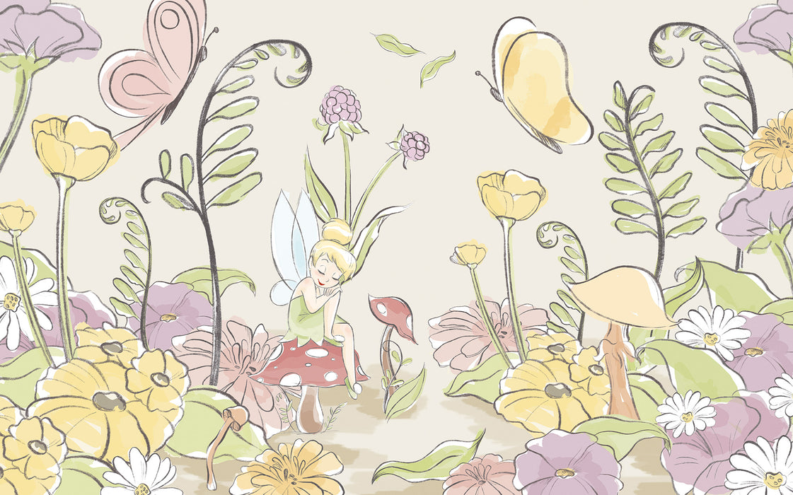 Komar NEU | Komar Vlies Fototapete - Disney Tinker Bell Infant - Größe 400 x 250 cm