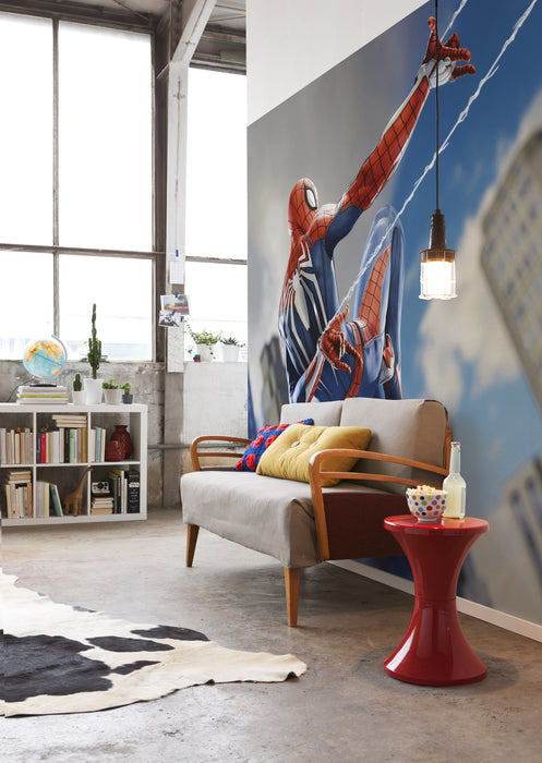 Vlies Fototapete | Marvel Spider | Man Spider Web Shooting | 400 x 250 cm