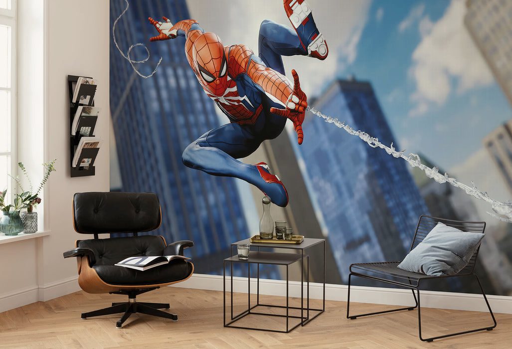 Komar NEU | Komar Vlies Fototapete - Marvel Spider-Man Attack! - Größe 400 x 250 cm