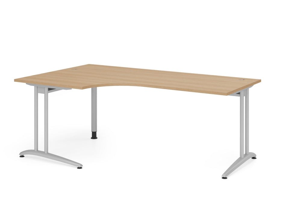 Hammerbacher | Winkeltisch C-Fuß 200x120cm 90° Eiche