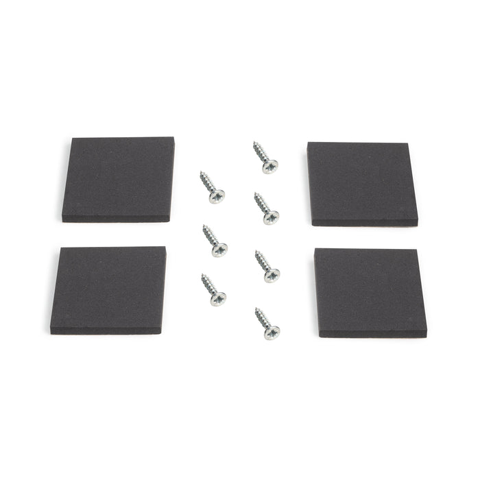Set rechteckiger Tischbeine Square, Breite 800mm, Stahl, Weiß lackiert