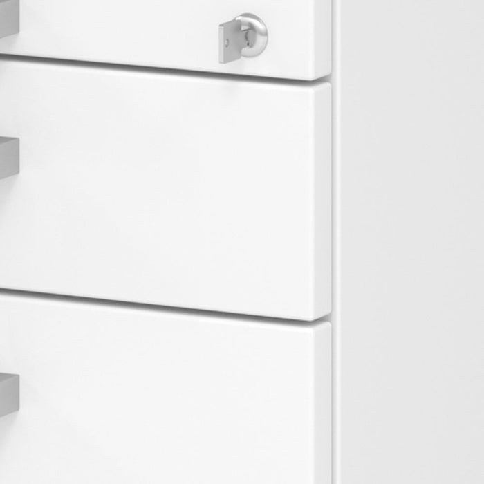 Hammerbacher | Rollcontainer 80cm, 1Schub, 1HR, Schl.CE Weiß