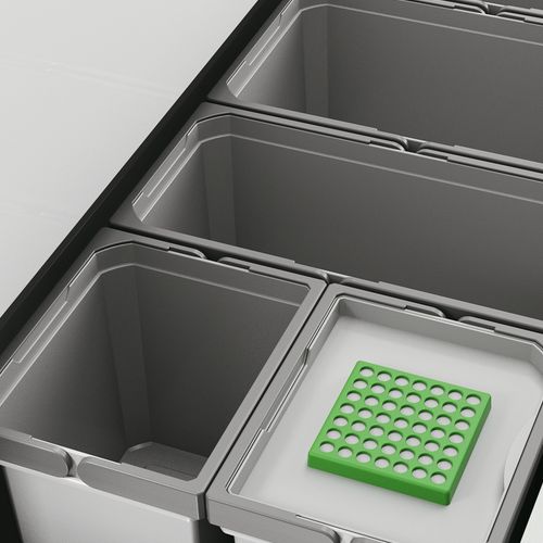 Naber | Cox® Box 235 S 1200-6 Bio Abfallsammler für vorhandene Auszüge hellgrau