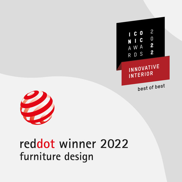 Set aus Bracket set 4 Holzböden 1 Hängestange 1m lang Zero, Aluminium Zamak Kunststoff, Steingrau lackiert