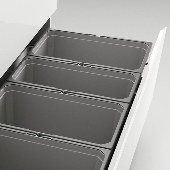 Naber | Cox® Box 235 S 1200-6 Bio Abfallsammler für vorhandene Auszüge hellgrau