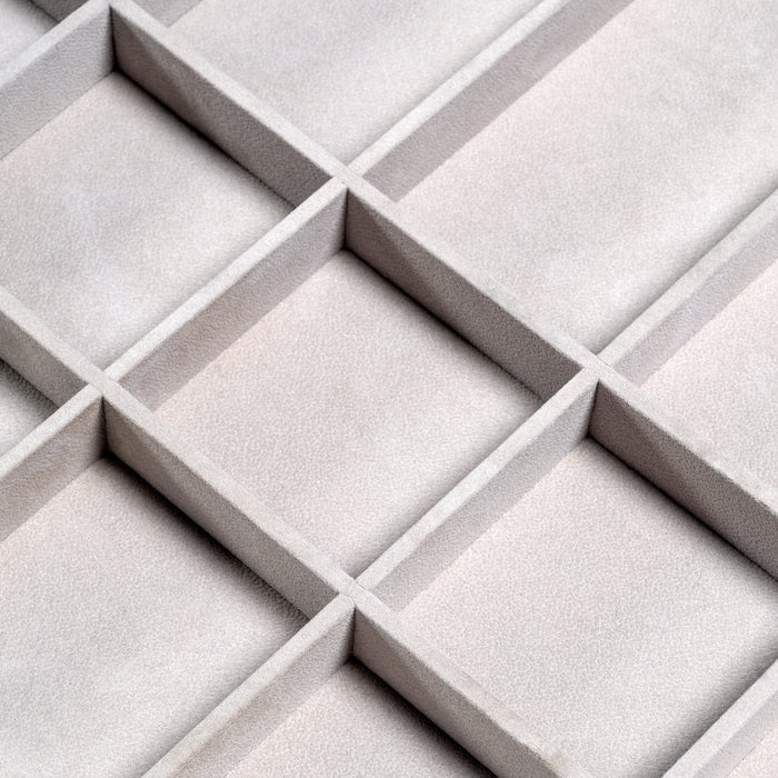 Emuca Set aus Organiser Schubladen-Set Soft-Close-Schubladenführung Rahmen Kleiderschränke, verstellbar, Modul 900mm, Struktur Schwarz Steingrau