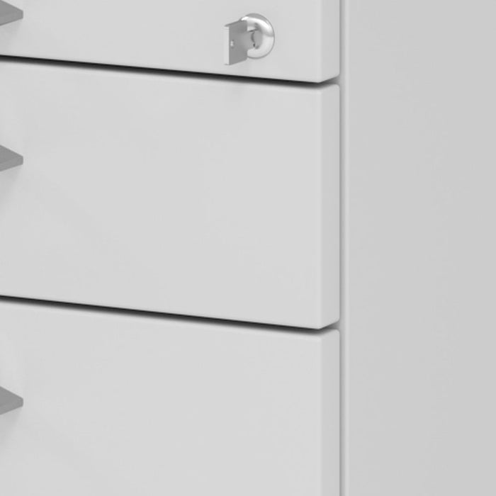 Hammerbacher | Rollcontainer 80cm, 1Schub, 1HR, Schl.BS Grau