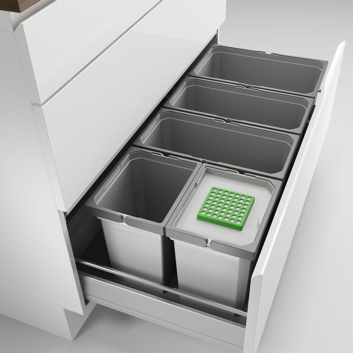 Naber | Cox® Box 275 S 1000-5 Bio Abfallsammler für vorhandene Auszüge hellgrau