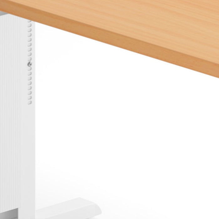 Hammerbacher | Schreibtisch C-Fuß 160x80cm Buche / Weiß