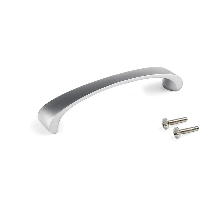 Lot von 20 Möbelgriffe Kyoto, L110mm, 96mm Achsenabstand, Zamak, Nickel satiniert