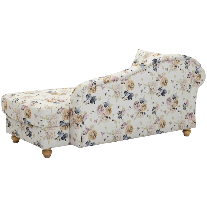 NEU Max Winzer | Evelyn | Sofa | Recamiere Armlehne links | Flachgewebe | Füße Buche Erlefarbig Lackiert (gedrechselt)