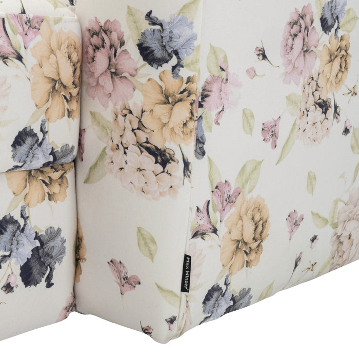 NEU Max Winzer | Evelyn | Sofa | Recamiere Armlehne links | Flachgewebe | Füße Buche Erlefarbig Lackiert (gedrechselt)