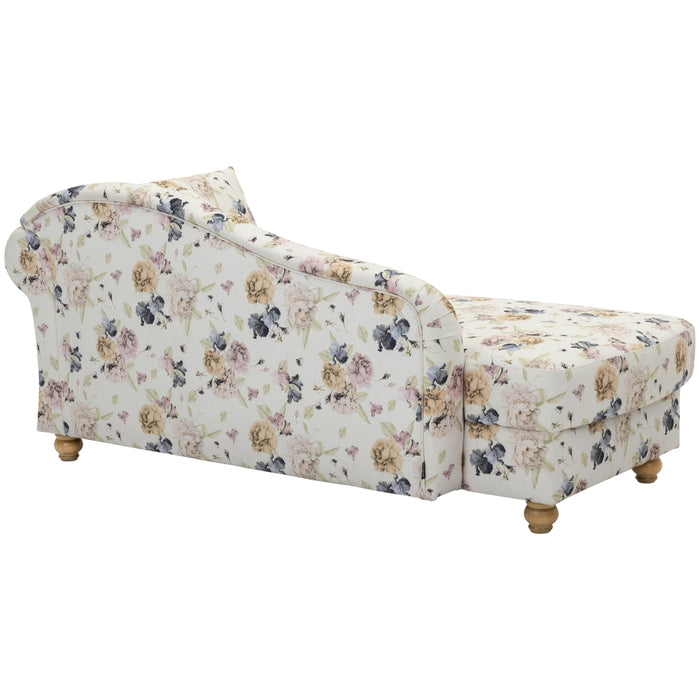 NEU Max Winzer | Evelyn | Sofa | Recamiere Armlehne rechts | Flachgewebe | Füße Buche Erlefarbig Lackiert (gedrechselt)