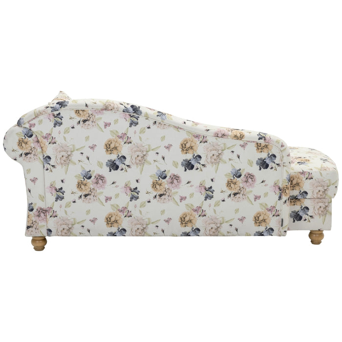 NEU Max Winzer | Evelyn | Sofa | Recamiere Armlehne rechts | Flachgewebe | Füße Buche Erlefarbig Lackiert (gedrechselt)