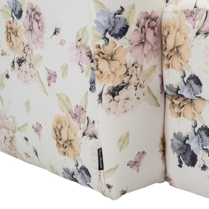 NEU Max Winzer | Evelyn | Sofa | Recamiere Armlehne rechts | Flachgewebe | Füße Buche Erlefarbig Lackiert (gedrechselt)