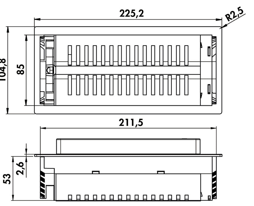Kesseböhmer | Evoline® BackFlip-USB | Einbausteckdosenelemente | mit belgischen/französischen Steckdosen