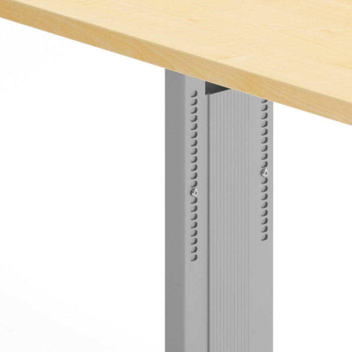 Hammerbacher | Schreibtisch C-Fuß 120x80cm Ahorn / Silber