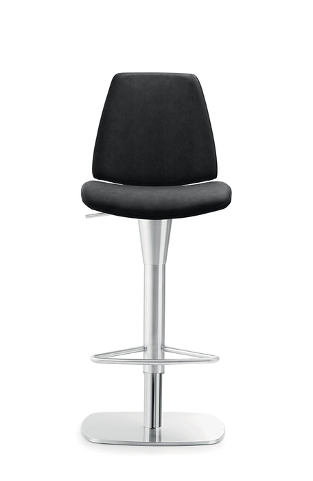 Bar- | und Tresenhocker 1274 | Grau | Gestell Chrom gebürstet Edelstahllook