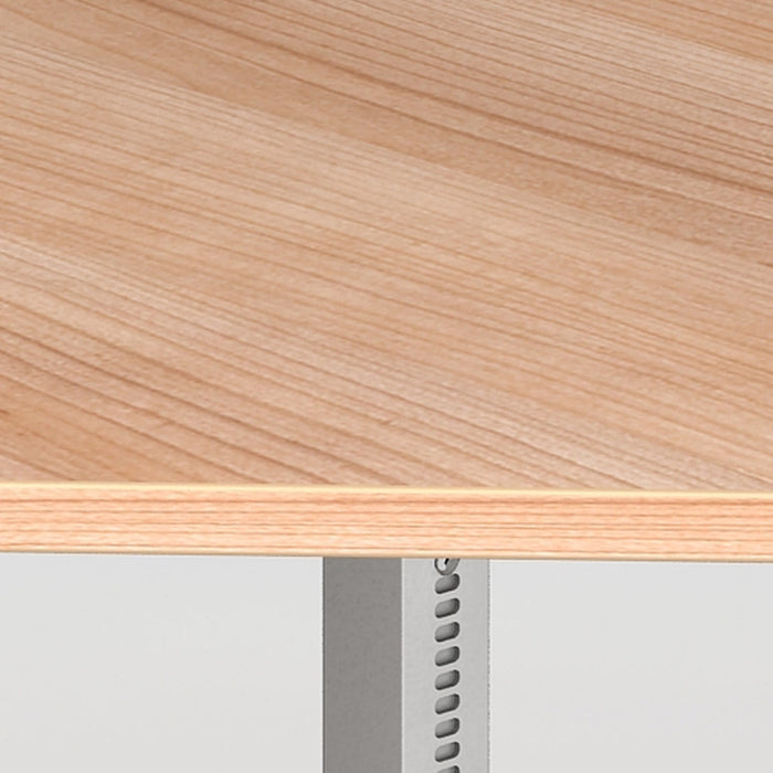 Hammerbacher | Verkettungspl.trapezf. / STF eckig Nussbaum / Silber