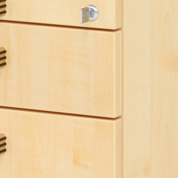 Hammerbacher | Rollcontainer 80cm, 1Schub, 1HR, Schl.SG Ahorn