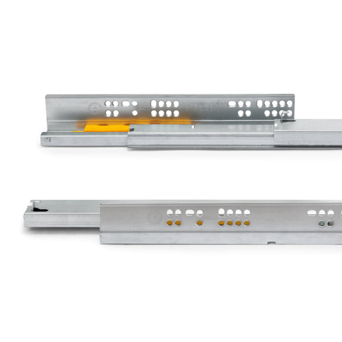 Satz Unterflurführungen Silver, Vollauszug, Push, T 350mm, Stahl, Verzinkt