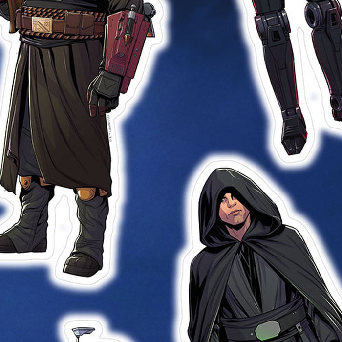 Wandtattoo | Mandalorian Iconic Figures  | Größe 100 x 70 cm