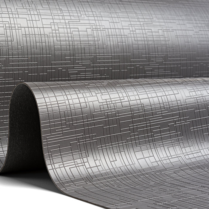 Emuca AUSLAUF | Rutschschutzmatte Schubladen, Net Wirkung, L 20000x48cm, Kunststoff, Anthrazitgrau