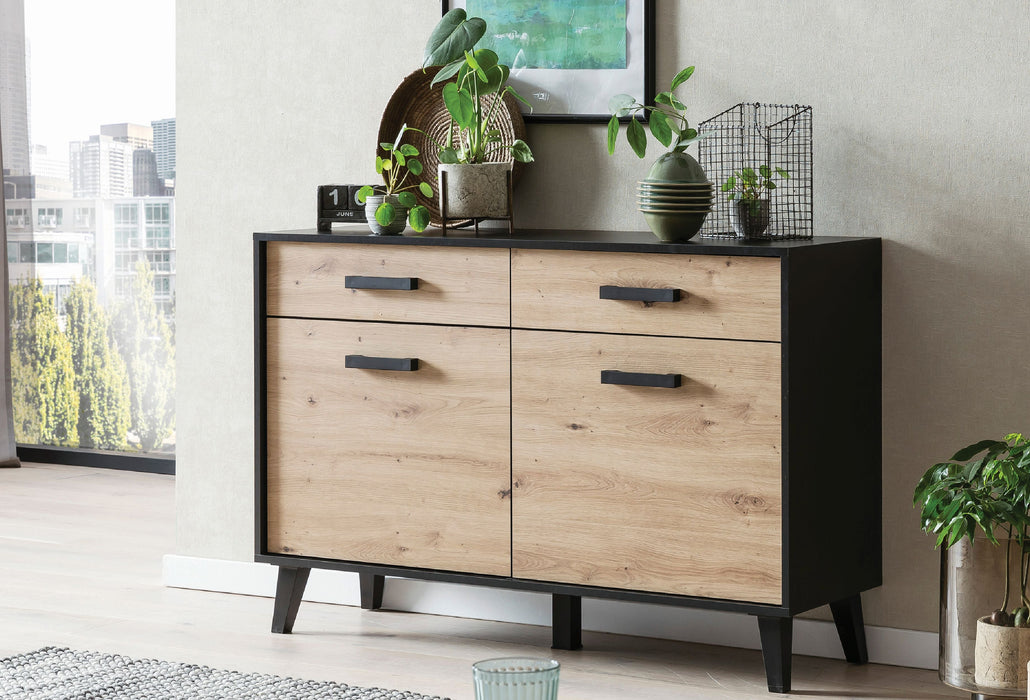 Hometrend | ARTONA 085 Sideboard | Dekor Artisan Eiche / Schwarz