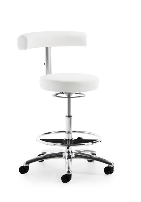 Funktionsdrehstuhl mit extra hohem Lift 1281 | Gestell Lichtgrau/Aluminium poliert