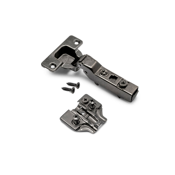 Emuca | Kit von 20 Topfscharniere X91 telanschlag Schließautomatik Euro-Extras, H 0, Vernickelt, Titan-Ausführung