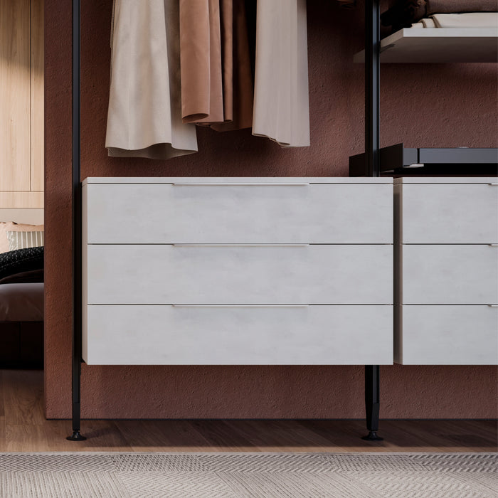 Emuca | Lot von 10 Möbelgriffe Setubal, L198mm, 128mm Achsenabstand, Aluminium, matt eloxiert