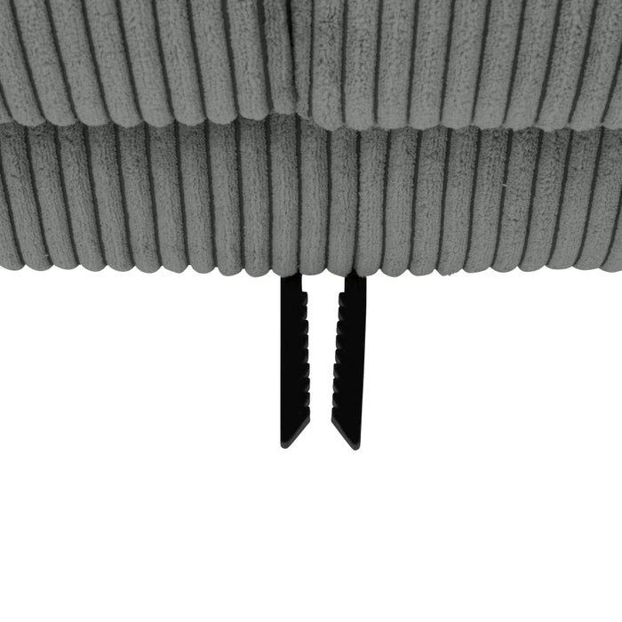 NEU Max Winzer | Florian | Sofa | Longchair links / Sofa 2,5-Sitzer rechts | Cordstoff | Füße Buche Natur (konisch rund)