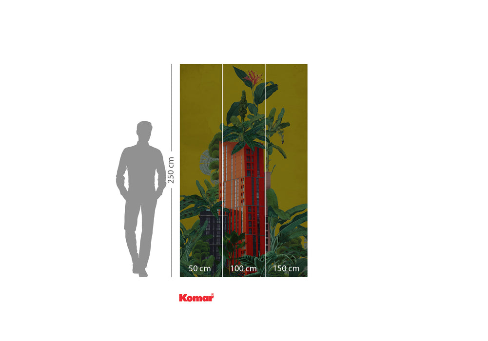 Komar NEU | Digitaldruck Vlies Fototapete - Plant House - Größe 150 x 250 cm