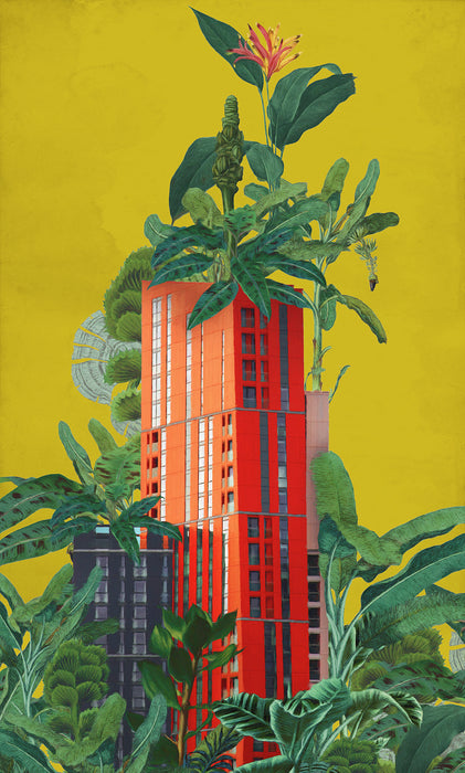 Komar NEU | Digitaldruck Vlies Fototapete - Plant House - Größe 150 x 250 cm