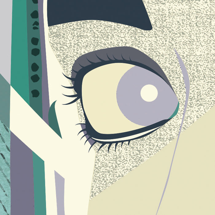 Komar NEU | Digitaldruck Vlies Fototapete - Woman Hat Colour - Größe 150 x 250 cm