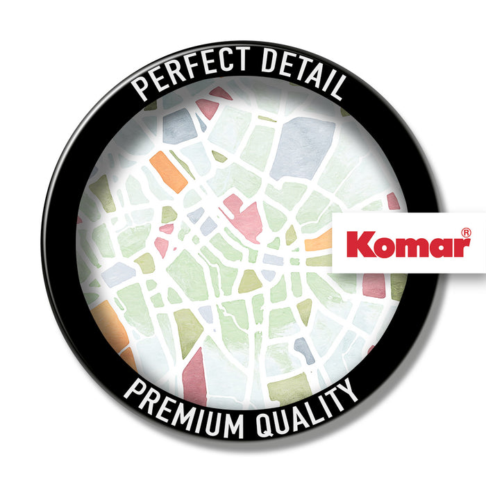 Komar NEU | Digitaldruck Vlies Fototapete - City Map - Größe 150 x 250 cm